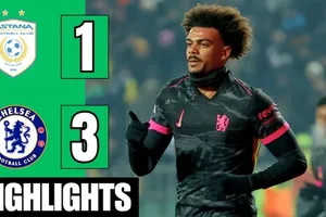 Astana vs Chelsea 1-3: Marc Guiu sớm tỏa sáng cú đúp sau 19 phút, Renato Veiga an bài cục diện, Tomasov ghi bàn danh dự