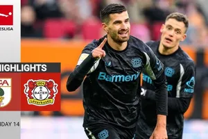 Augsburg vs Leverkusen 0-2: Frimpong kiến tạo cho Terrier sớm mở bàn, Tella kiến tạo, Wirtz ấn định 3 điểm sau 40 phút thi đấu