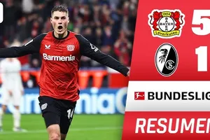Leverkusen vs Freiburg 5-1: Schick xuất thần lập cú poker 4 bàn thắng, Wirtz góp công chiến thắng, thầy trò HLV Xabi Alonso bám đuổi ngôi đầu Bundesliga của Bayern
