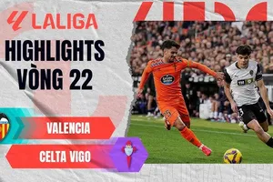 Valencia vs Celta Vigo 2-1: Luis Rioja mở bàn, Pablo Duran gỡ hòa phút 65 nhưng Javi Guerra lập tức ấn định chiến thắng sau 3 phút