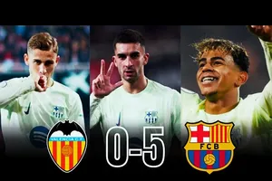 Valencia vs Barcelona 0-5: Torres xuất thần cú hattrick sau 30 phút, Fermin, Yamal góp công đại tiệc chiến thắng 5 sao, Barca hiên ngang vào bán kết Copa del Rey