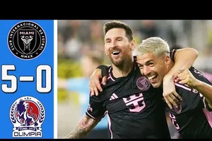 Giao hữu, Olimpia vs Inter Miami 0-5: Sao Messi khai tiệc, lần lượt Redondo, Noah Allen, Suarez, Ryan Sailor góp công mở tiệc chiến thắng 5 sao