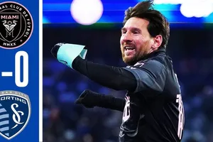 Sporting KC vs Inter Miami 0-1: Busquets rót bóng, Messi kết thúc đẳng cấp, ghi bàn duy nhất giúp HLV Mascherano ra mắt Concacaf Champions Cup