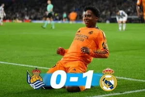 Real Sociedad vs Real Madrid 0-1: Bellingham chuyền vượt tuyến đỉnh cao, Endrick chớp thời cơ hạ thủ thành Remiro, Real lợi thế, Sociedad chờ lượt về