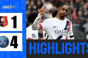 Rennes vs PSG 1-4: Barcola khai bàn, Ramos nhân đôi tỷ số, Dembele xuất thần ghi cú đúp phút bù giờ, PSG hơn đội nhì Marseille 16 điểm trên BXH Ligue 1