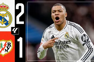 Real Madrid vs Rayo Vallecano 2-1: Dàn sao Mbappe, Vinicius tỏa sáng, Modric kiến tạo đẹp mắt, Real đuổi kịp điểm số nhưng vẫn xếp dưới Barca trên BXK La Liga