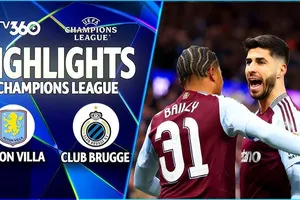 Aston Villa vs Club Brugge 3-0 (6-1): Dấu ấn Rashford, Rogers, Asensio tỏa sáng cú đúp, Maatsen ấn định chiến thắng, Aston Villa gặp PSG ở Tứ kết Champions League