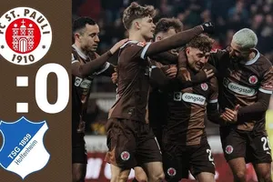 St. Pauli vs Hoffenheim 1-0: Philipp Treu dọn cỗ, Noah Weisshaupt đệm bóng nhẹ nhàng, bỏ túi 3 điểm gọn gàng 