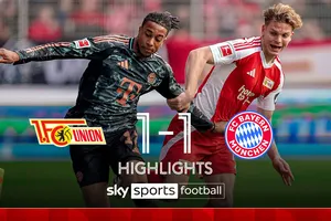 Union Berlin vs Bayern Munich 1-1: Stanisic dọn cỗ, Leroy Sane đệm bóng ghi bàn, Hollerbach đá bồi chia điểm nhưng Bayern vẫn hơn Leverkusen tận 9 điểm