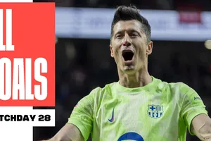 Robert Lewandowski, Mbappe, Lamine Yamal, Mariezkurrena, Julian Alvarez, Alexander Sorloth, Ferran Torres,... tỏa sáng ở vòng đấu 28 La Liga 2024/2025