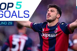 Yoan Bonny, Fabio Miretti, Riccardo Orsolini, Gudmundsson, Ondrej Duda, Albert Gudmundsson lần lượt lọt vào tốp 5 bàn thắng đẹp vòng 29 Serie A 