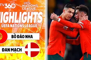 Bồ Đào Nha vs Đan Mạch 5-2: Andersen bất ngờ phản lưới nhà, Ronaldo, Trincao, Trincao, Ramos chốt hạ vé gặp Đức ở bán kết Nations League 2025