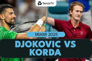 Novak Djokovic vs Sebastian Korda 6-3, 7-6 (7-4): Thắng Sebastian Korda sau 1 giờ 24 phút, Djokovic gặp Grigor Dimitrov ở Bán kết Miami Open 2025