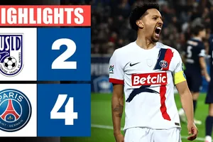 USL Dunkerque vs PSG 2-4: Sasso, Al Saad bất ngờ phá lưới Safonov, lần lượt Dembele, Marquinhos, Doue ngược dòng giành vé chung kết Coupe de France