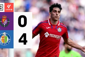 Real Valladolid vs Getafe 0-4: Mauro Arambarri sớm phá lưới ngay phút đầu, Ramon Terrats tỏa sáng cú đúp, Domingos Duarte chốt hạ chiến thắng, Mario Martin nhận thẻ đỏ