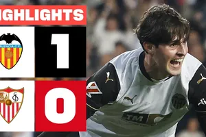 Valencia vs Sevilla 1-0: Lopez kiến tạo, Javi Guerra ghi bàn duy nhất giành gọn 3 điểm quý giá