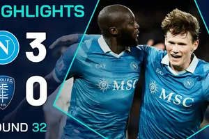 Napoli vs Empoli 3-0: Scott McTominay xuất thần cú đúp, Romelu Lukaku chốt hạ chiến thắng ngọt ngào, Napoli tiến sát ngôi đầu Serie A của Inter