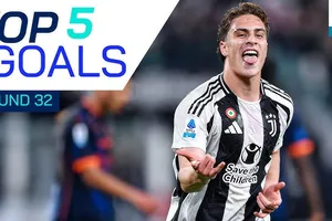 Matias Soule, Rafael Leao, Kenan Yildiz, Lautaro Martinez, Theo Hernandez lần lượt vào tốp 5 bàn thắng đẹp nhất vòng 32 Serie A