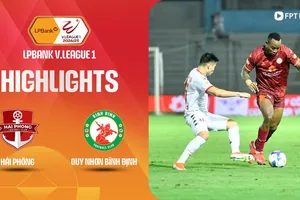 Hải Phòng vs Bình Định 2-0: Lucao kịp mở bàn trước khi hết hiệp 1, Hữu Sơn chốt hạ chiến thắng, Hải Phòng lên vị trí thứ 8, Bình Định xếp áp chót BXH V-League