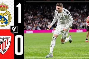 Real Madrid vs Athletic Bilbao 1-0: Kylian Mbappe bị treo giò, Vinicius kém duyên, Valverde kịp giúp Real giành 3 điểm, tiếp tục cuộc đua vô địch La Liga với Barcelona