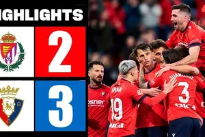 Valladolid vs Osasuna 2-3: Mãn nhãn 5 bàn thắng, Raul Moro, Mamadou Sylla lập công, Ante Budimir ghi cú đúp nhờ penalty, Ruben Garcia góp công chiến thắng