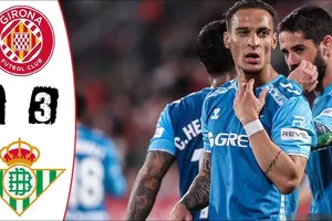 Girona vs Betis 1-3: Isco kiến tạo, Cardoso sớm khai bàn, Antony, Isco chốt hạ chiến thắng, Stuani ghi bàn danh dự, Real Betis dệt mộng Champions League mùa tới 