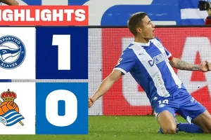 Alaves vs Real Sociedad 1-0: Carlos Vicente đá phạt góc kiến tạo, Nahuel Tenaglia đá bồi giành 3 điểm quý giá, từng bước rời xa tốp cuối La Liga