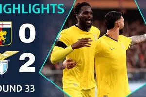 Genoa vs Lazio 0-2: Valentin Castellanos, Boulaye Dia lần lượt phá lưới, Sebastian Otoa, Reda Belahyane nhận thẻ đỏ, Lazio vượt mặt AS Roma tạm xếp thứ 6 Serie A