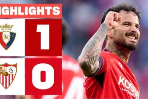Osasuna vs Sevilla 1-0: Ruben Garcia đá phạt siêu phẩm góc chết, ghi bàn duy nhất giành 3 điểm xứng đáng, Dodi Lukebakio bị thẻ đỏ