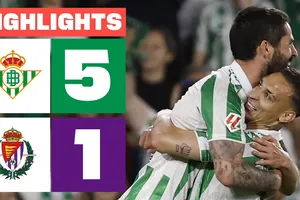 Real Betis vs Valladolid 5-1: Lần lượt Jesus Rodriguez, Cucho Hernandez, Isco, Romain Perraud, Abde Ezzalzouli ghi 5 bàn mãn nhãn, Chuki ghi bàn danh dự, Valladolid xác định rớt hạng La Liga