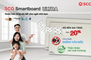 SCG ra mắt tấm xi măng sợi Thế hệ mới Smartboard Ultra đạt chuẩn chứng nhận EPD quốc tế