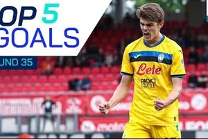 Lần lượt Charles De Ketelaere, Giacomo Raspadori, Kike Perez, Vitinha, Boulaye Dia lọt tốp 5 bàn thắng đẹp nhất vòng 35 Serie A