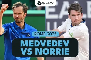 Cam Norrie vs Daniil Medvedev 4-6, 2-6: Dễ dàng vượt qua Norrie, Medvedev đấu Alexei Popyrin ở vòng 32 Rome Open 2025