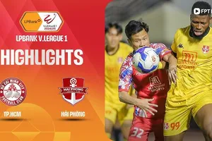 TPHCM vs Hải Phòng 0-2: Tâm điểm 5 phút cuối trận, Lucao mở bàn ở phút 89, Minh Dĩ chốt hạ chiến thắng phút 90+4, Hải Phòng bỏ túi 3 điểm 