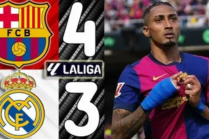 Barcelona vs Real Madrid 4-3: Vinicius, Torres dấu ấn kiến tạo, Mbappe tỏa sáng hattrick nhưng Eric Garcia, Yamal lập công, Raphinha ghi cú đúp, Barca biến Real thành cựu vương La Liga 