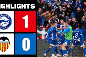 Alaves vs Valencia 1-0: Joan Jordan ghi bàn duy nhất nhờ chấm penalty, bỏ túi 3 điểm quý giá, từng bước rời xa tốp cuối La Liga 