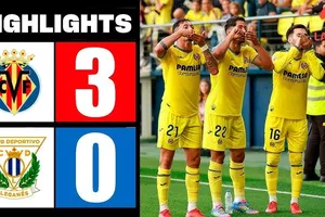 Villarreal vs Leganes 3-0: Perez xuất thần cú đúp sau 31 phút thi đấu, Pepe chốt hạ 3 điểm trước khi hiệp 1 khép lại, Villarreal vào tốp 5, Leganes lọt tốp cuối La Liga