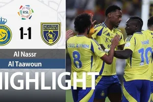Al Nassr vs Al Taawoun 1-1: Vắng Ronaldo, Otavio lập công nhưng Martinez gỡ hòa, đoàn quân HLV Pioli xa nhóm dự AFC Champions League Elite mùa sau