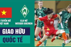 Giao hữu, Nữ Việt Nam vs Nữ Werder Bremen 1-4: Walking mở bàn, Muhlhaus ghi cú đúp, Papai chốt hạ chiến thắng, Minh Chuyên ghi bàn danh dự