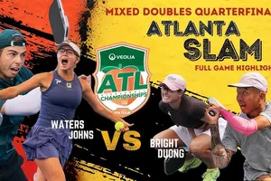 Anna Waters\Ben Johns vs Anna Bright\Quang Dương 11-3, 11-8: Bright và Quang Dương thua chóng vách, Waters\Ben Johns giành vé bán kết Veolia Atlanta Pickleball Championships 