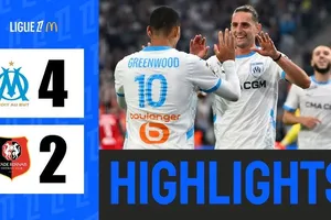 Olympique Marseille vs Rennes 4-2: Ismael Kone, Andres Gomez lập công, Mason Greenwood, Adrien Rabiot đua tài ghi cú đúp ngược dòng, Marseille về nhì Ligue 1 2024/25