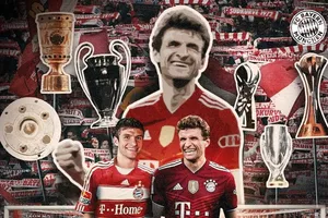 Thomas Muller nghẹn ngào nói lời chia tay, xứng đáng là huyền thoại sống ở Allianz Arena, 25 năm gắn bó Bayern, 710 trận, 500 lần ra sân tại Bundesliga và 150 bàn thắng, 33 danh hiệu, 13 chức vô địch Bundesliga và 2 Champions League