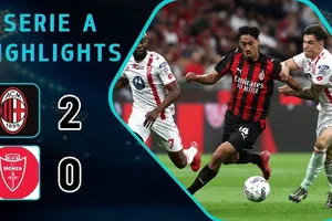 AC Milan vs Monza 2-0: Lần lượt Matteo Gabbia mở bàn, Joao Felix chốt hạ chiến thắng, Milan khép lại mùa Serie A 2024/25 đáng quên