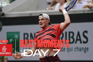 Khoảnh khắc ấn tượng ngày thi đấu thứ 7 Roland Garros 2025