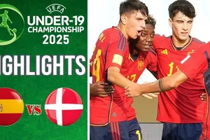 U19 Tây Ban Nha vs U19 Đan Mạch 1-0: Monserrate kiến tạo, Merino ghi bàn duy nhất, thủ thành Buur liên tục tỏa sáng, Tây Ban Nha giành 3 điểm