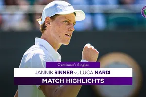 Jannik Sinner vs Luca Nardi 6-4, 6-3, 6-0: Dễ dàng bước qua Nardi, Sinner tiến vào vòng 2 Wimbledon, gặp Aleksandar Vukic của Australia