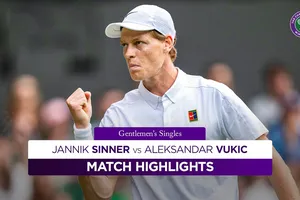 Jannik Sinner vs Aleksandar Vukic 6-1, 6-1,6-3: Nhẹ nhàng vượt qua Vukic, Sinner tay vợt số 1 thế giới gặp Pedro Martinez ở vòng 3 Wimbledon 2025