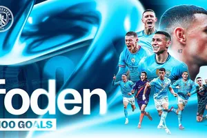 Phil Foden đạt cột mốc 100 bàn thắng sau 319 lần khoác áo Man City, Foden xứng danh "hàng chính hiệu" lò đào tạo Manchester City 
