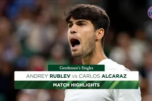 Andrey Rublev vs Carlos Alcaraz 7-6 (7-5), 3-6, 4-6, 4-6: Thắng Rublev đầy chật vật, Alcaraz gặp tay vợt người Tây Ban Nha Norrie ở tứ kết Wimbledon 2025