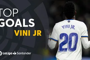 Vinicius Junior khiến người hâm mộ Real Madrid nể phục với 11 bàn thắng đẹp mắt trong mùa giải La Liga 2024/25